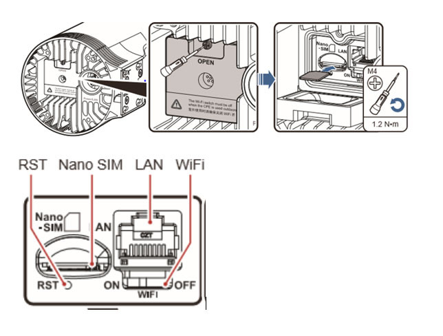 مودم سیم کارتی 5G/TDLTE فضای باز هواوی Huawei N5368X 5G CPE MAX دست دوم