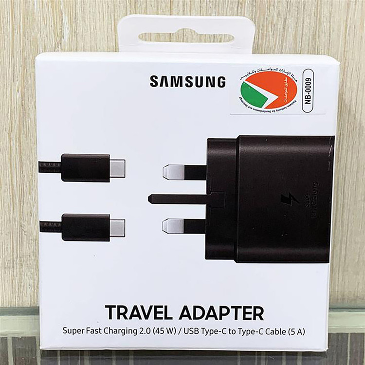 شارژر دیواری سامسونگ مدل EP-TA845-vietnam به همراه کابل تبدیل USB-C اصلی - ویتنام