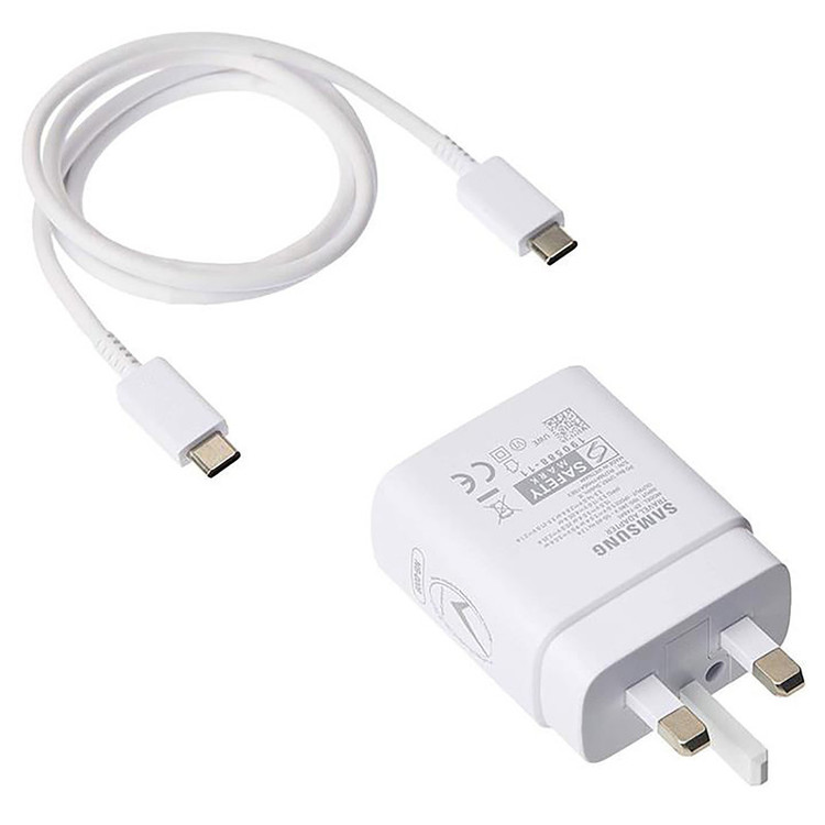 شارژر دیواری سامسونگ مدل EP-TA845-vietnam به همراه کابل تبدیل USB-C اصلی - ویتنام