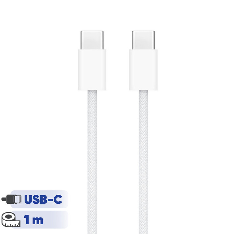 کابل USB-C اپل مدل 60W-C طول 1 متر - اصلی آیفون 15